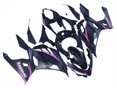 2018-2024 Matte Black Pink Kawasaki Ninja 400 Motorcycle Fairings
