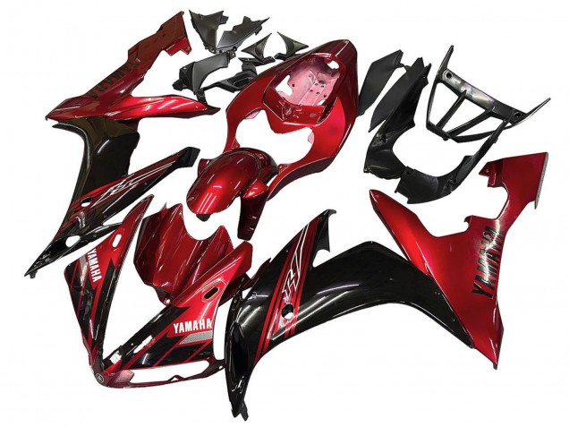 2004-2006 Red Glossy Black Yamaha YZF 1000 R1 Motorcycle Fairings
