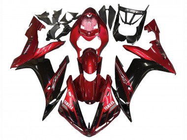 2004-2006 Red Glossy Black Yamaha YZF 1000 R1 Motorcycle Fairings