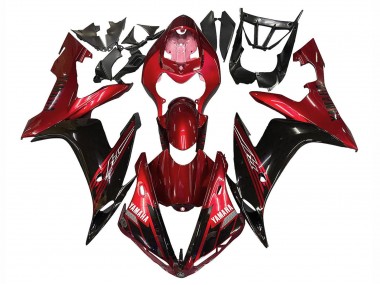 2004-2006 Red Glossy Black Yamaha YZF 1000 R1 Motorcycle Fairings