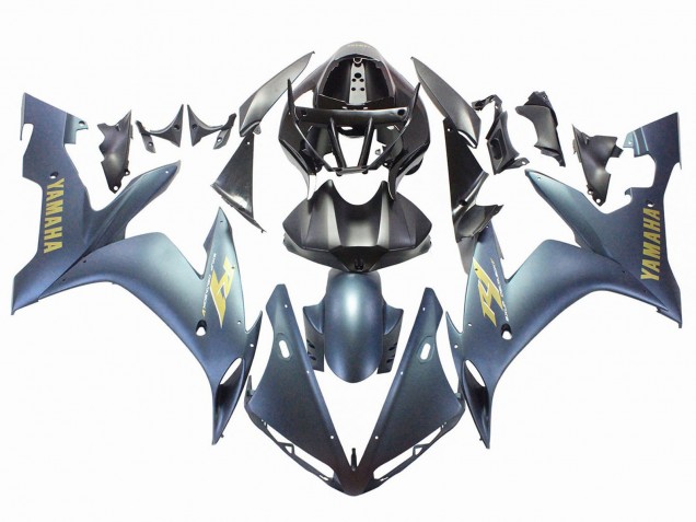 2004-2006 Dark Blue Gold Decals Yamaha YZF 1000 R1 Motorcycle Fairings