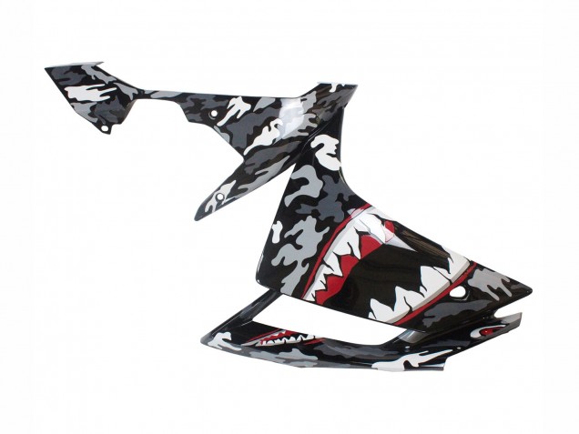 2007-2008 Grey White Camouflage Shark Yamaha YZF 1000 R1 Motorcycle Fairings