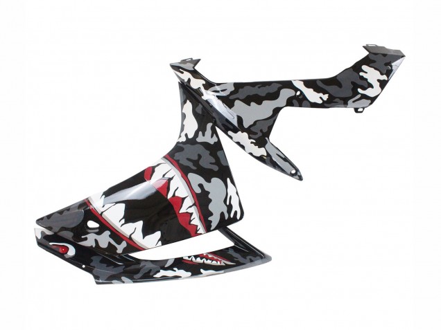 2007-2008 Grey White Camouflage Shark Yamaha YZF 1000 R1 Motorcycle Fairings