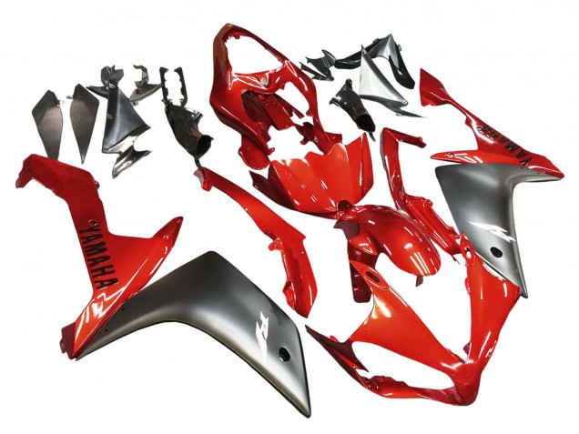 2007-2008 Red Matte Black Yamaha YZF 1000 R1 Motorcycle Fairing