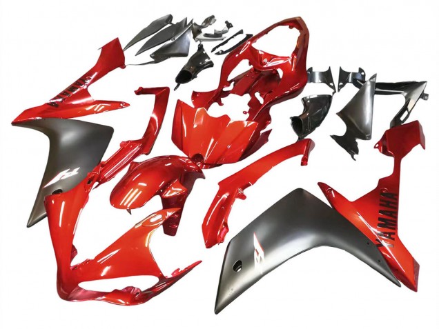 2007-2008 Red Matte Black Yamaha YZF 1000 R1 Motorcycle Fairing