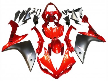 2007-2008 Red Matte Black Yamaha YZF 1000 R1 Motorcycle Fairing