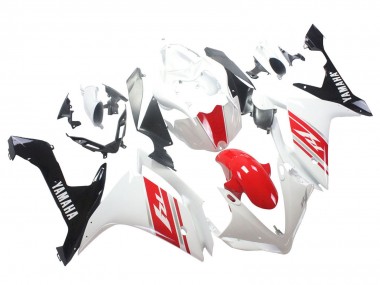 2007-2008 White Red Black Yamaha YZF 1000 R1 Motorcycle Fairing