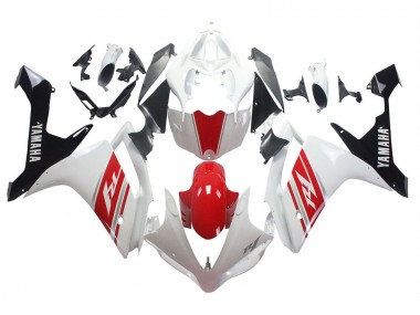 2007-2008 White Red Black Yamaha YZF 1000 R1 Motorcycle Fairing