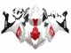 2007-2008 White Red Black Yamaha YZF 1000 R1 Motorcycle Fairing