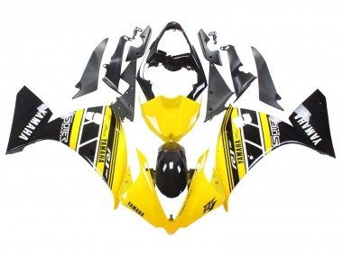 2012-2014 Yellow White Black Yamaha YZF 1000 R1 Motorcycle Fairings