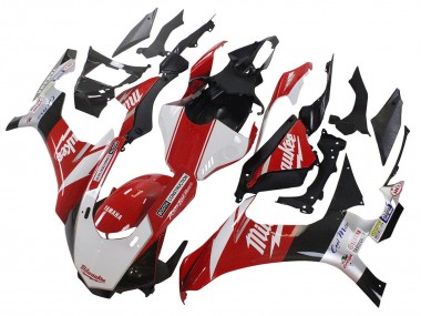 2020-2025 White Red Black Milwaukee Yamaha YZF 1000 R1 Motorcycle Fairings