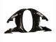 2003-2004 Glossy Black White Decals Yamaha YZF R6 Motorcycle Fairings