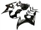 2006-2009 Glossy Black White Decals Yamaha YZF R6S Motorcycle Fairings