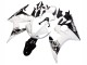 2003-2004 White Glossy Black Yamaha YZF R6 Motorcycle Fairing