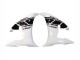 2003-2004 White Glossy Black Yamaha YZF R6 Motorcycle Fairing