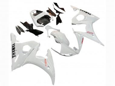 2003-2004 White Yamaha YZF R6 Motorcycle Fairing