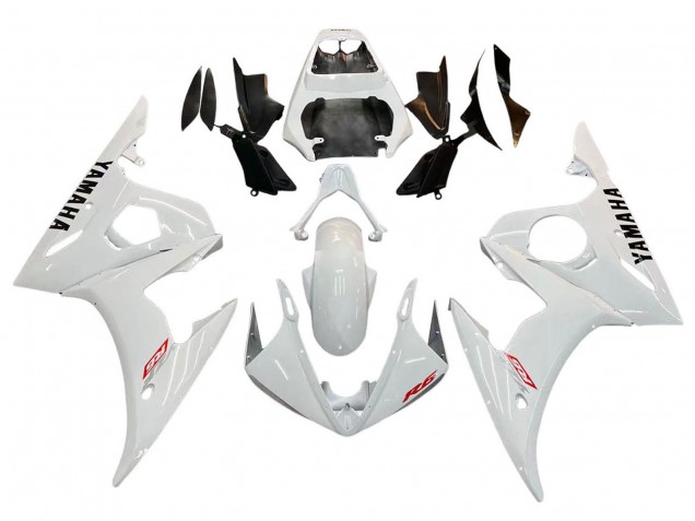 2003-2004 White Yamaha YZF R6 Motorcycle Fairing