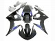 2003-2004 Matte Black Blue Yamaha YZF R6 Motorcycle Fairings