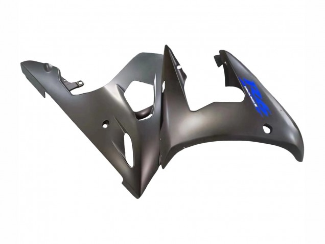2006-2009 Matte Black Blue Yamaha YZF R6S Motorcycle Fairings