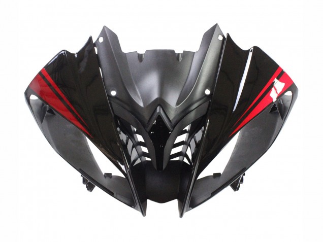 2008-2016 Glossy Black Matte Black Red Stripe Yamaha YZF 600 R6 Motorcycle Fairings