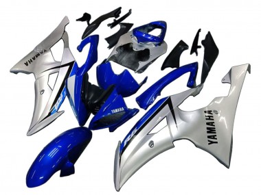 2008-2016 Silver Blue Yamaha YZF 600 R6 Motorcycle Fairings