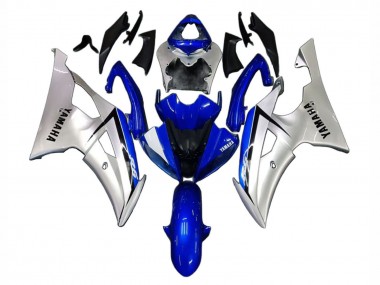 2008-2016 Silver Blue Yamaha YZF 600 R6 Motorcycle Fairings
