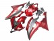 2008-2016 Red Grey Yamaha YZF 600 R6 Motorcycle Fairings