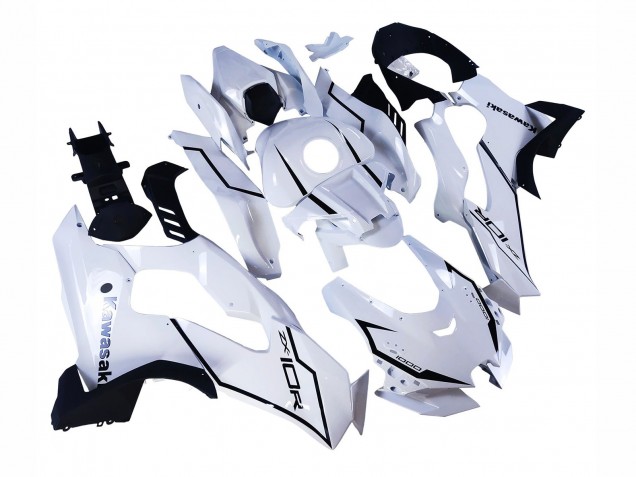 2021-2025 White Black Kawasaki ZX10R Motorcycle Fairings