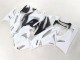 2009-2012 White Black Ninja Kawasaki ZX6R Motorcycle Fairings