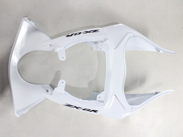2009-2012 White Black Ninja Kawasaki ZX6R Motorcycle Fairings