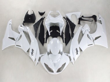 2009-2012 White Black Ninja Kawasaki ZX6R Motorcycle Fairings