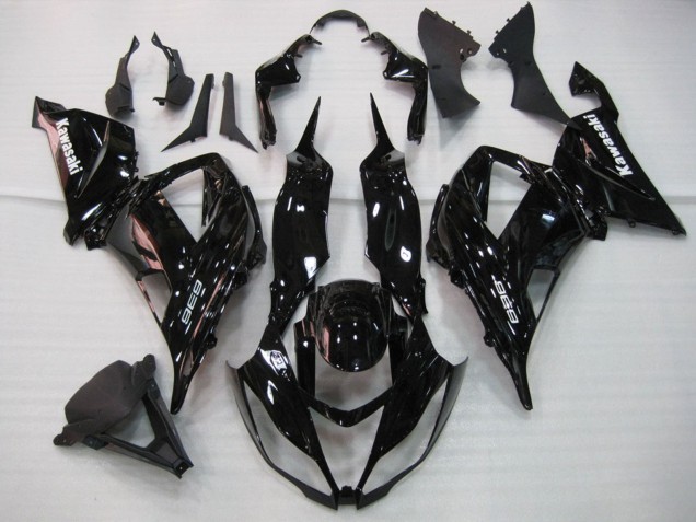 2013-2018 Glossy Black Kawasaki ZX6R Motorcycle Fairing