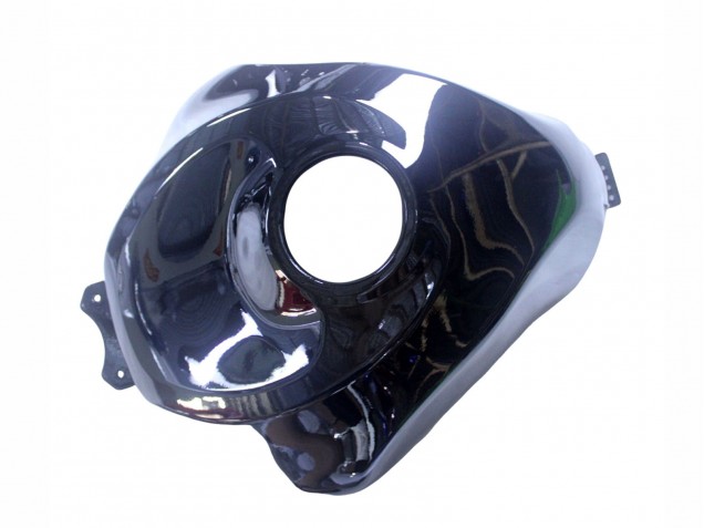 2019-2022 Glossy Black White Kawasaki ZX6R Motorcycle Fairings