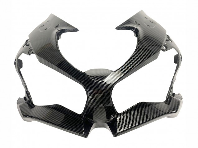 2019-2022 White Black Carbon Fiber Kawasaki ZX6R Motorcycle Fairings