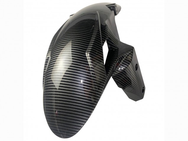 2019-2022 White Black Carbon Fiber Kawasaki ZX6R Motorcycle Fairings