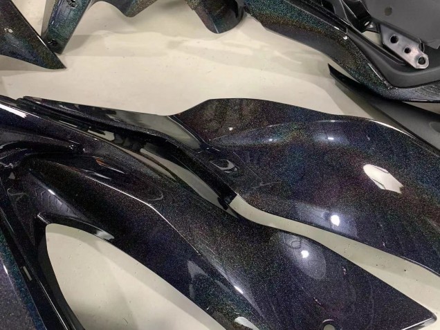 2019-2022 Black Rainbow Kawasaki ZX6R Motorcycle Fairings