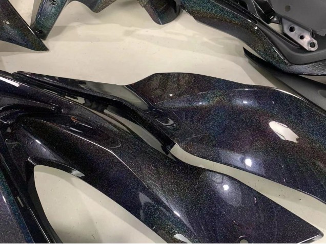 2019-2022 Black Rainbow Kawasaki ZX6R Motorcycle Fairings