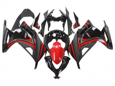 2013-2024 Red Black Kawasaki EX300 Motorcycle Fairings
