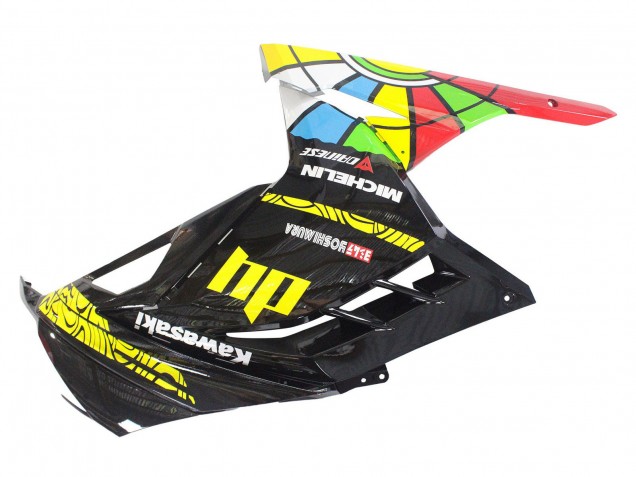 2013-2024 Glossy Black Yellow Red Green Blue White Kawasaki EX300 Motorcycle Fairings