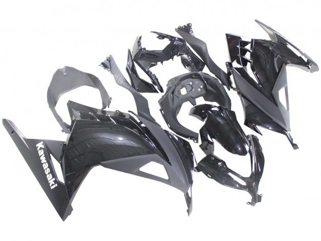 2013-2024 Glossy Black Kawasaki EX300 Motorcycle Fairings