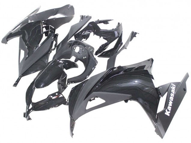 2013-2024 Glossy Black Kawasaki EX300 Motorcycle Fairings