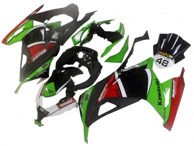 2013-2024 Green White Red Black Elf Kawasaki EX300 Motorcycle Fairings