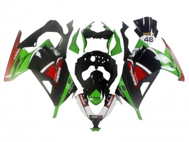 2013-2024 Green White Red Black Elf Kawasaki EX300 Motorcycle Fairings