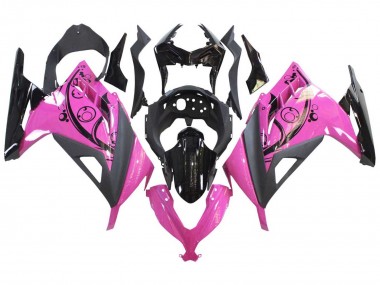 2013-2024 Pink Black Kawasaki EX300 Motorcycle Fairings
