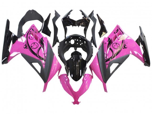 2013-2024 Pink Black Kawasaki EX300 Motorcycle Fairings
