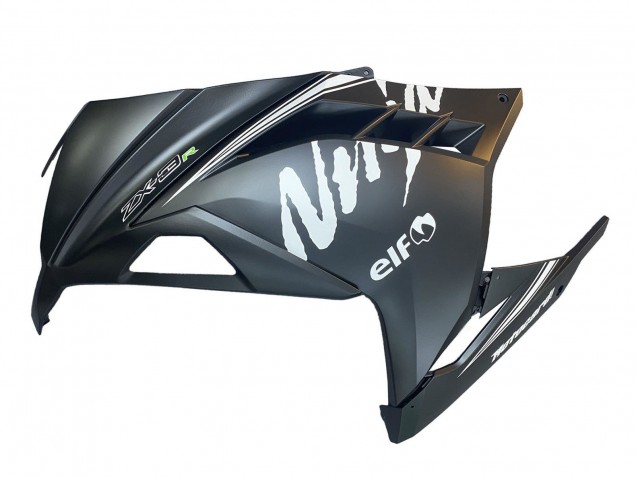 2013-2024 Matte Black White Elf Snow Kawasaki EX300 Motorcycle Fairings