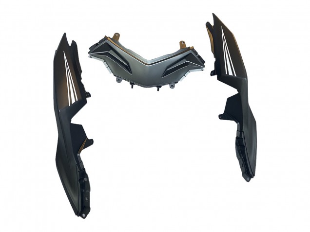 2013-2024 Matte Black White Elf Snow Kawasaki EX300 Motorcycle Fairings