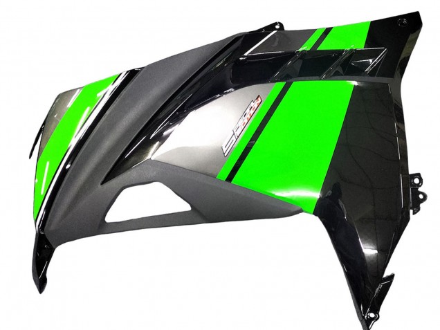 2013-2024 Green Silver Black Kawasaki EX300 Motorcycle Fairings