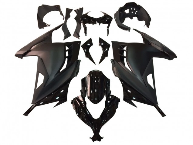 2013-2024 Glossy Black Matte Black Kawasaki EX300 Motorcycle Fairing