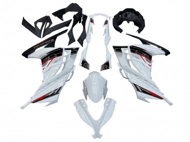2013-2024 White Red Black Kawasaki EX300 Motorcycle Fairings